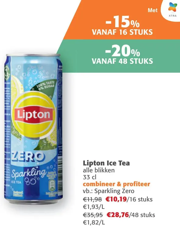 Aanbieding: Ice Tea alle blikken
