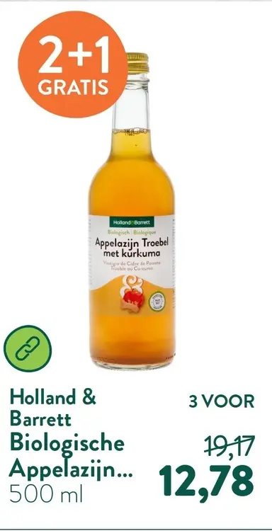 Aanbieding: Appelazijn Troebel met kurkuma