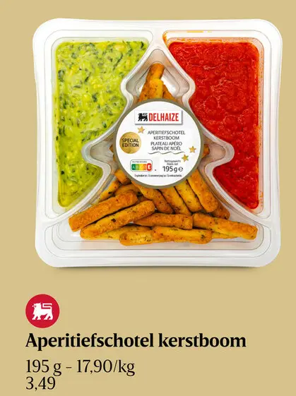 Aanbieding: Aperitiefschotel kerstboom