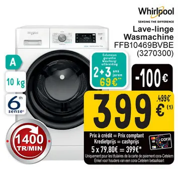 Aanbieding: Lave-linge Wasmachine FFB10469BVBE