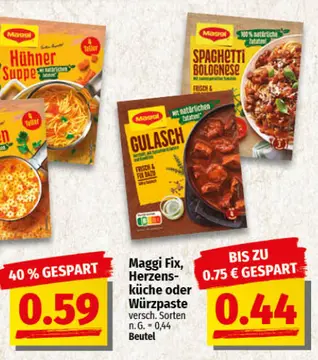 Aanbieding: Maggi Fix, Herzens-küche oder Würzpaste