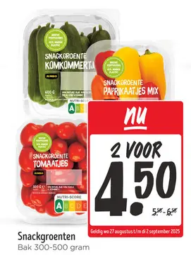 Aanbieding: Snackgroenten