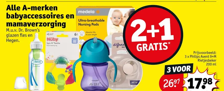 Promotie: Alle A-merk babyaccessoires en mamaverzorging