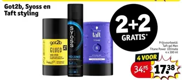 Aanbieding: Got2b, Syoss en Taft styling