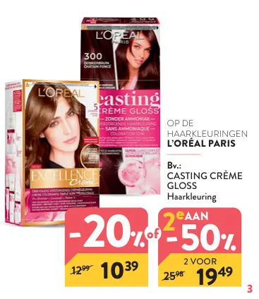 Promotie: Haarkleuringen L'ORÉAL PARIS