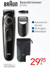 Aanbieding: Braun Baardtrimmer BT3300