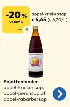 Aanbieding: appel-kriekensap