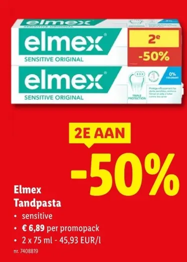 Aanbieding: Elmex Tandpasta