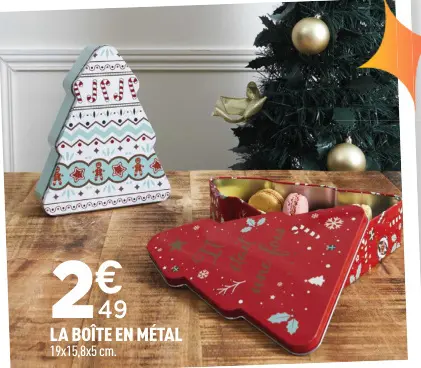 Offre: La boîte en métal