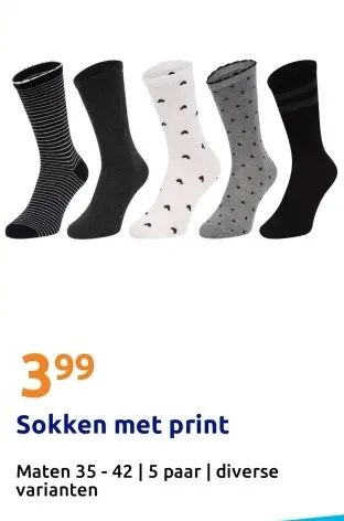 Aanbieding: Sokken met print