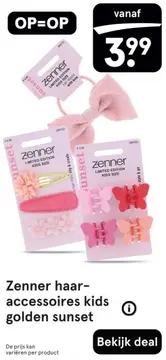 Aanbieding: Zenner haar- accessoires kids golden sunset