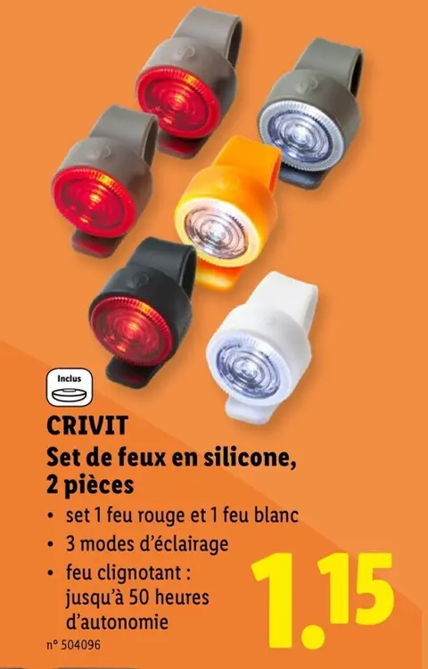 Offre: Set de feux en silicone