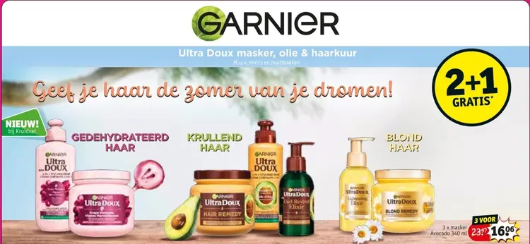 Promotie: Ultra Doux masker, olie & haarkuur