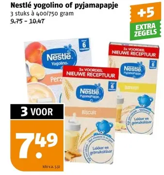 Aanbieding: Nestlé yogolino of pyjamapapje