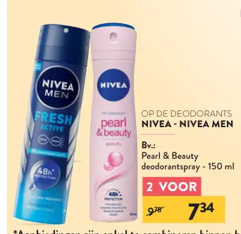 Promotie: Deodorants