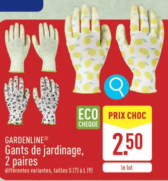 Offre: GARDENLINE® Gants de jardinage