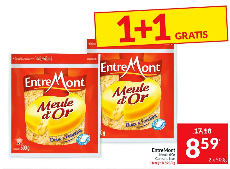 Promotie: Meule d'Or Geraspte kaas