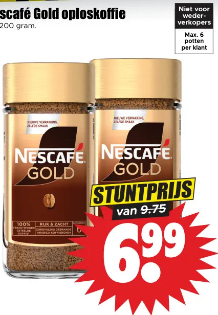 Aanbieding: Gold Oploskoffie