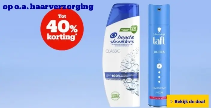 Aanbieding: Head & Shoulders Classic Shampoo and Taft Ultra