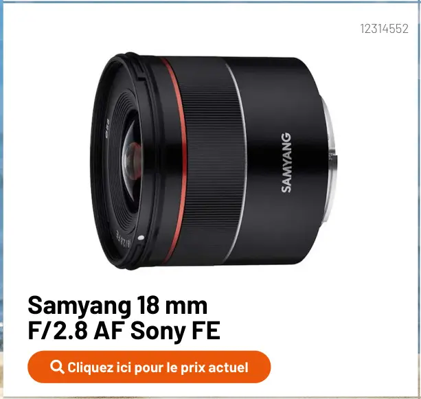 Offre: 18 mm F/2.8 AF Sony FE