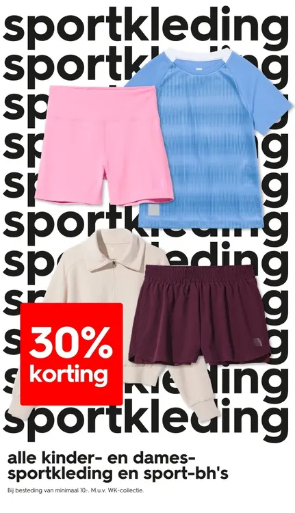 Aanbieding: Alle kinder- en damessportkleding en sport-bh's
