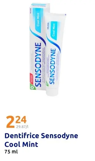 Offre: Dentifrice Sensodyne Cool Mint