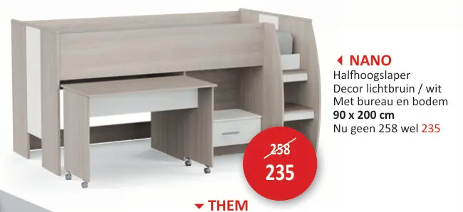 Promotie: Nano Halfhoogslaper