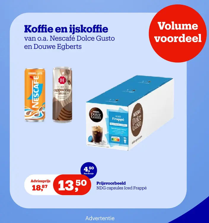 Promotie: Koffie en ijskoffie