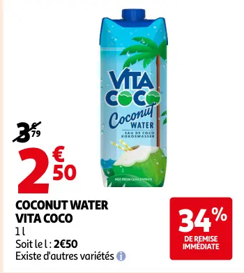 Promotie: Coconut water