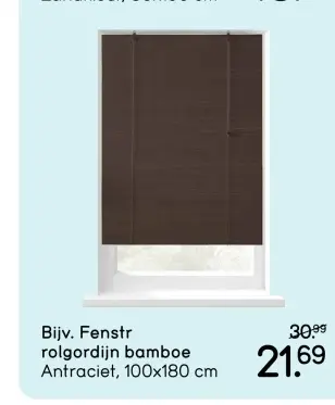 Aanbieding: Fenstr rolgordijn bamboe