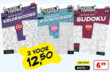 Aanbieding: Puzzel Topper