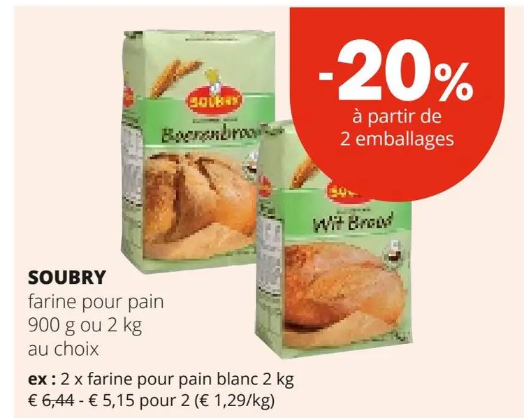 Offre: farine pour pain