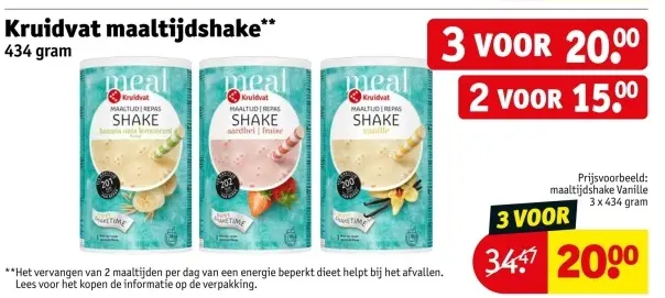 Aanbieding: maaltijdshake