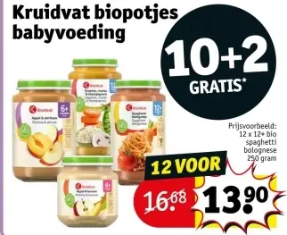 Promotie: Biopotjes babyvoeding