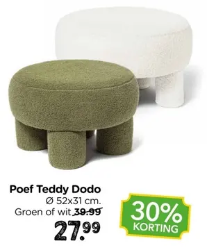 Aanbieding: Poef Teddy Dodo