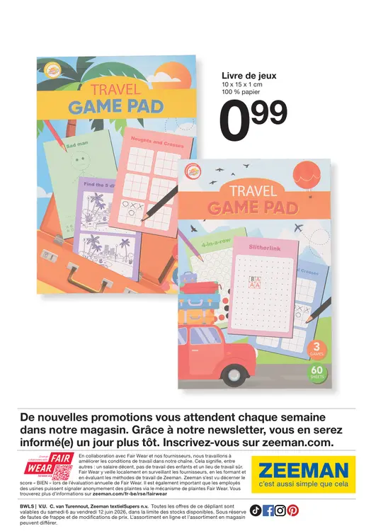 Offre: Livre de jeux