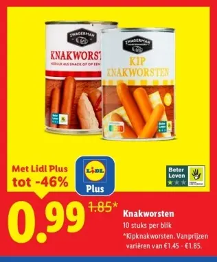 Aanbieding: Knakworsten