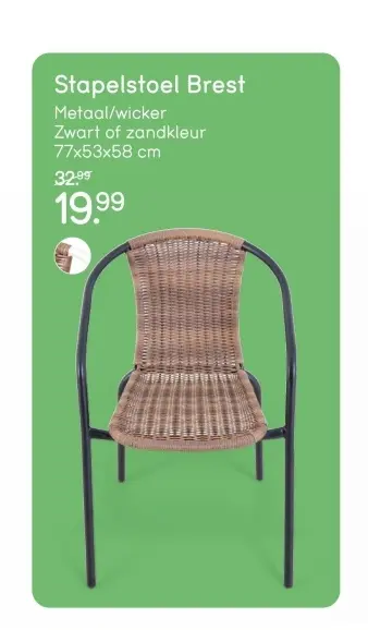 Aanbieding: Stapelstoel Brest