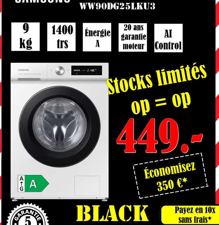Aanbieding: Ww90dg25lku3