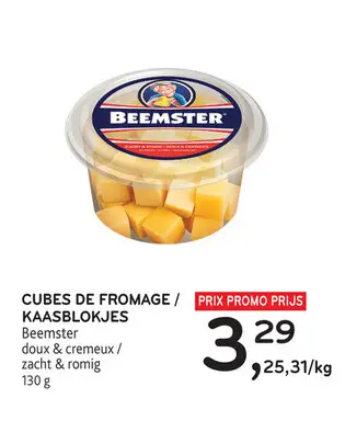 Offre: Cubes de fromage / kaasblokjes