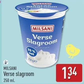 Aanbieding: Verse slagroom