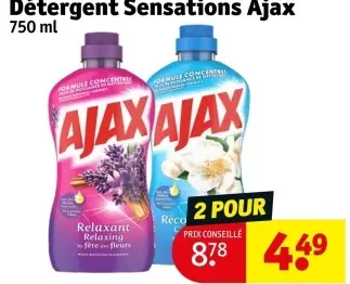 Offre: Detergent Sensations Ajax