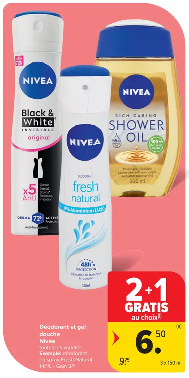 Offre: Déodorant et gel douche