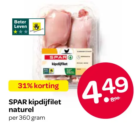 Aanbieding: kipdijfilet naturel
