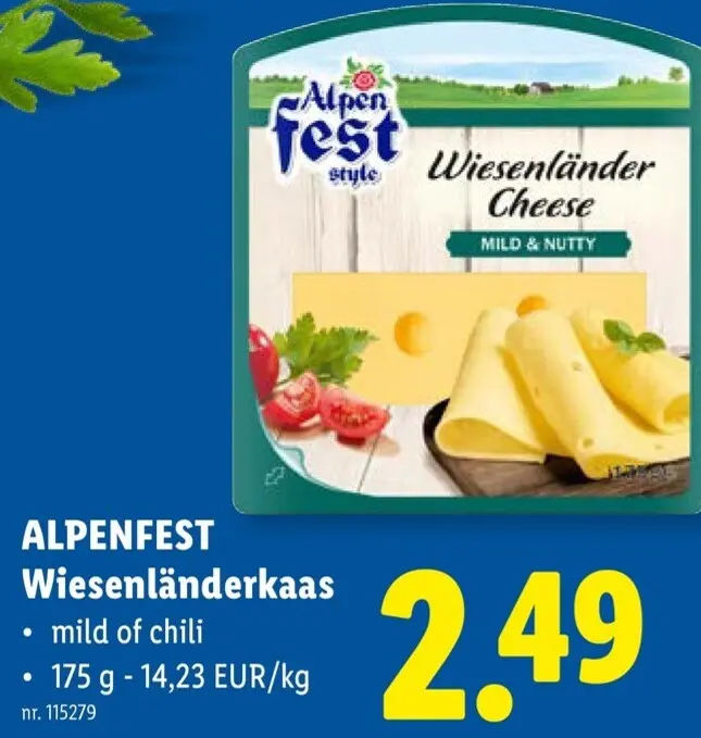 Promotie: ALPENFEST Wiesenländerkaas