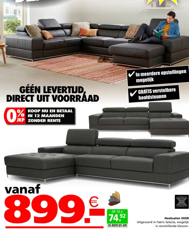 Promotie: Hoeksalon DIOR