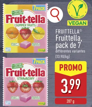Offre: Fruittella, pack de 7