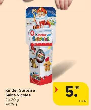 Offre: Kinder Surprise Saint-Nicolas