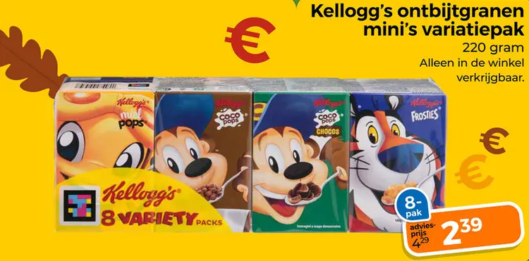 Aanbieding: Ontbijtgranen mini's variatiepak