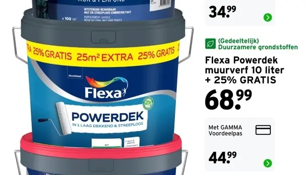 Aanbieding: Flexa Powerdek muurverf